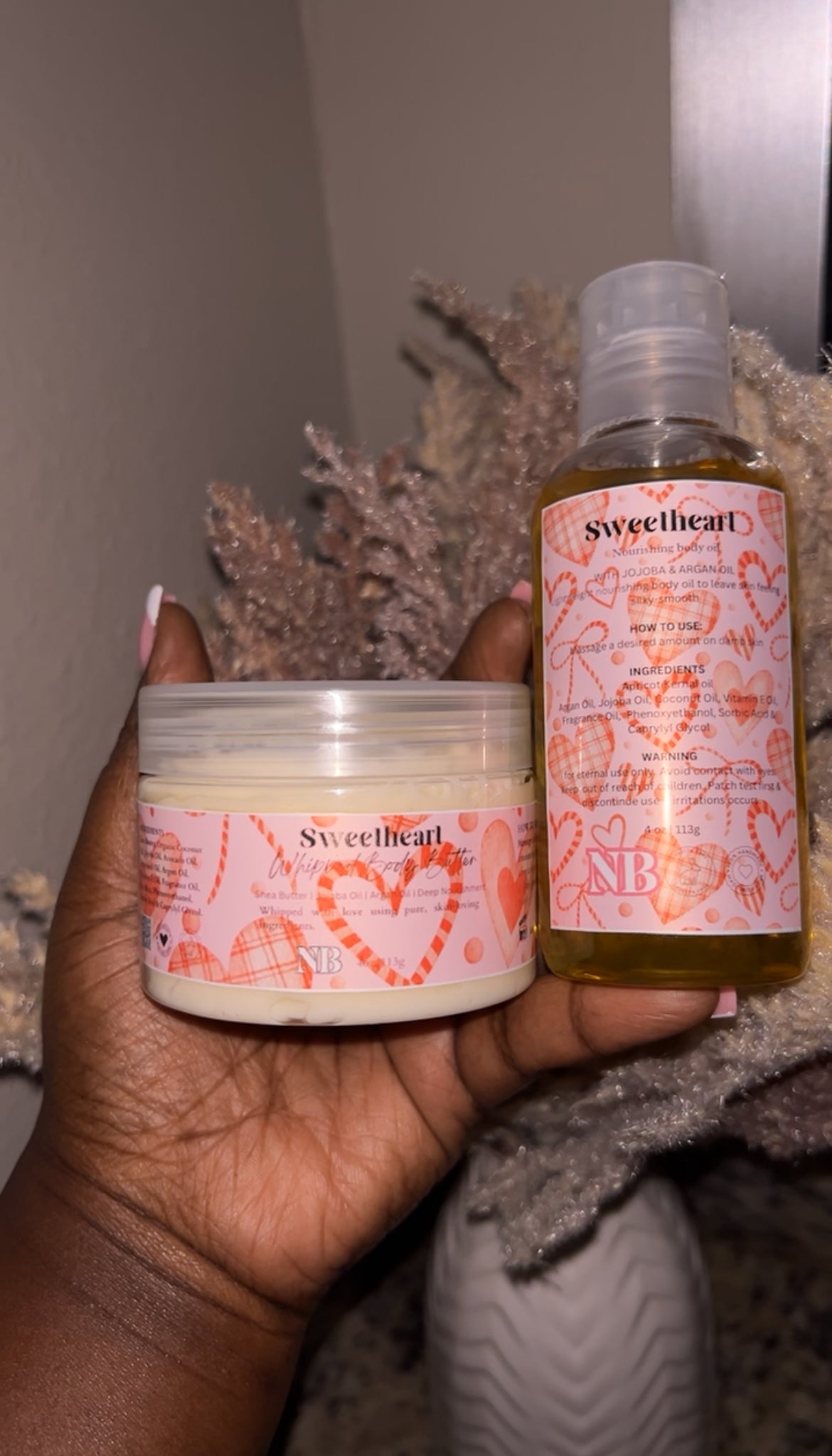 Sweetheart Body Butter with Shea and Coconut Oils for Silky Smooth Skin